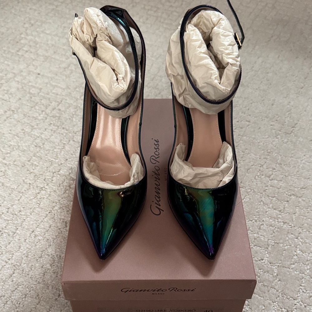 Gianvito Rossi Multicolor Iridescent Heels
